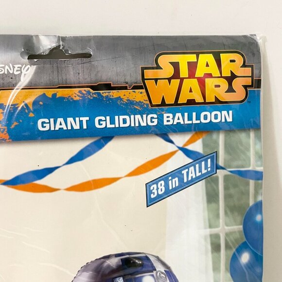 R2-D2 Star Wars Giant Gliding Birthday Balloon 38 Inch Tall Disney - Picture 7 of 16